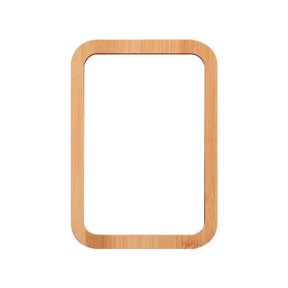 Personalized Sublimation Blank Bamboo Photo Frame with Metal Insert; DIY Heat TransferPhoto Panel Blank for Painting, Birthday, Wedding