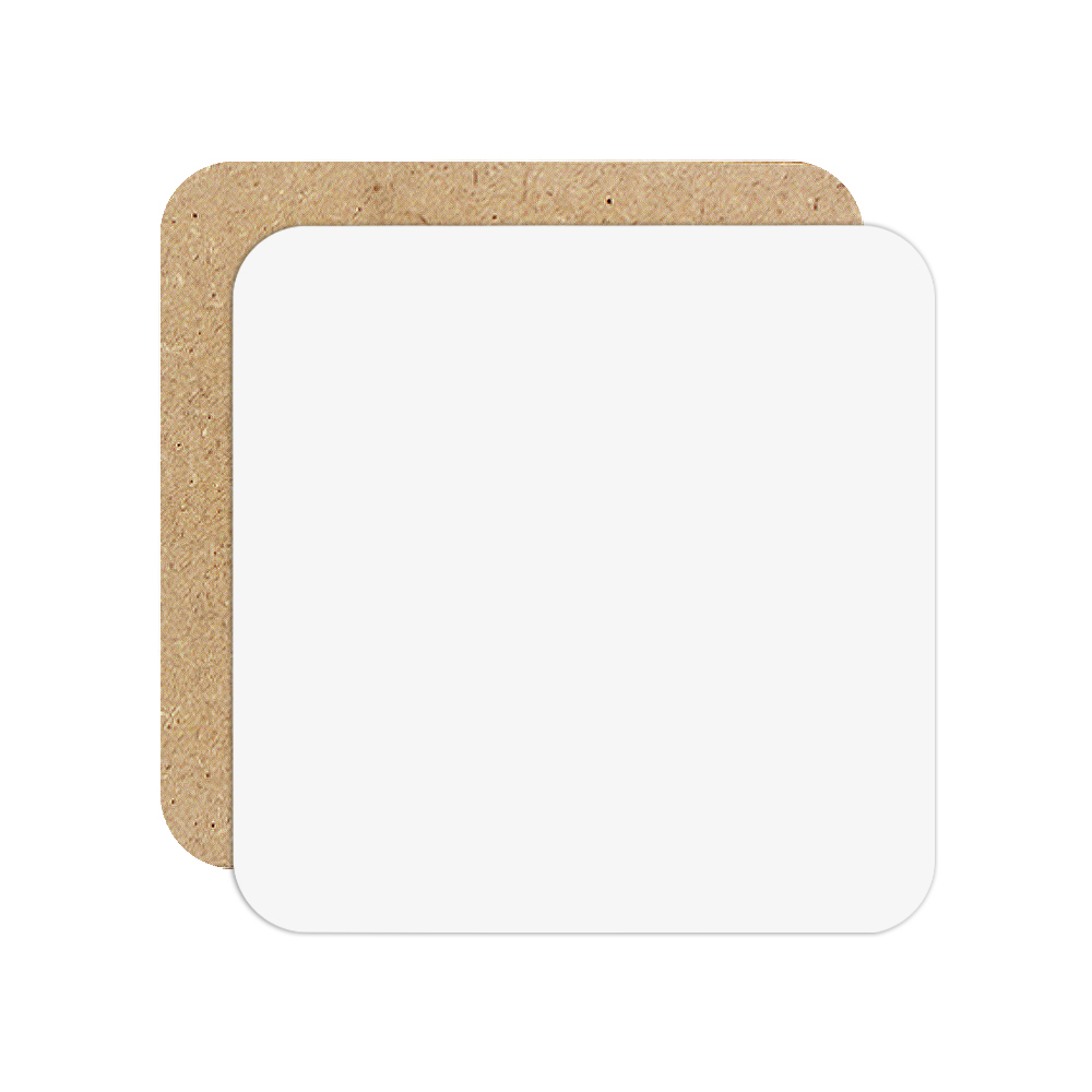 Personalized Sublimation Blank MDF Coaster; Hot Selling Wood Hardboard Coasters Blank for Heat Transfer