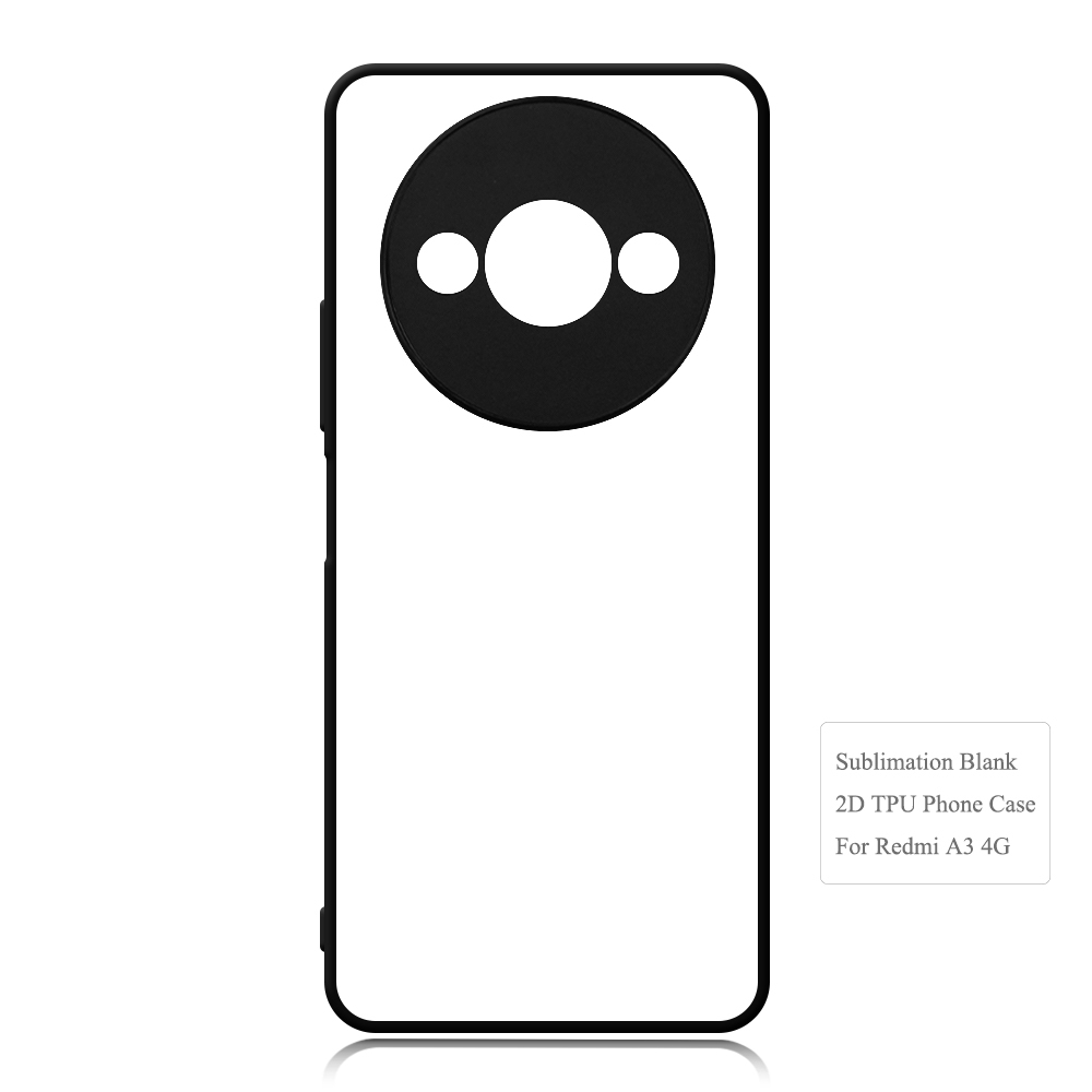For Redmi A3 4G  Sublimation Heat Transfer Phone Case - Premium 2D Printed TPU Cover with Custom Designs for Redmi
