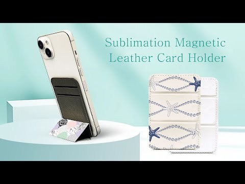 Sublimation Blank 2-in-1 Phone Wallet Card Holder – Adjustable Stand, Strong Magnet & Foldable Kickstand, Customizable Design for Phones