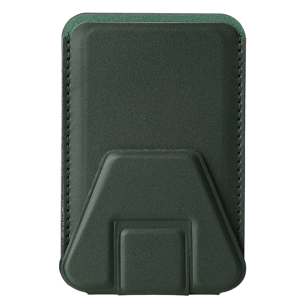PU Leather Phone Holder with Double-Sided Adhesive & Card Slot – 24 Color Options, Strong Sticky Back for Desk/Car/Wall Mount (Universal Fit for All Phones)