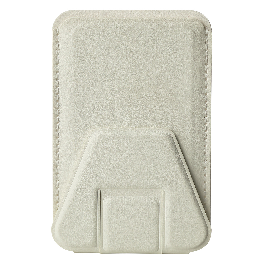 PU Leather Phone Holder with Double-Sided Adhesive & Card Slot – 24 Color Options, Strong Sticky Back for Desk/Car/Wall Mount (Universal Fit for All Phones)