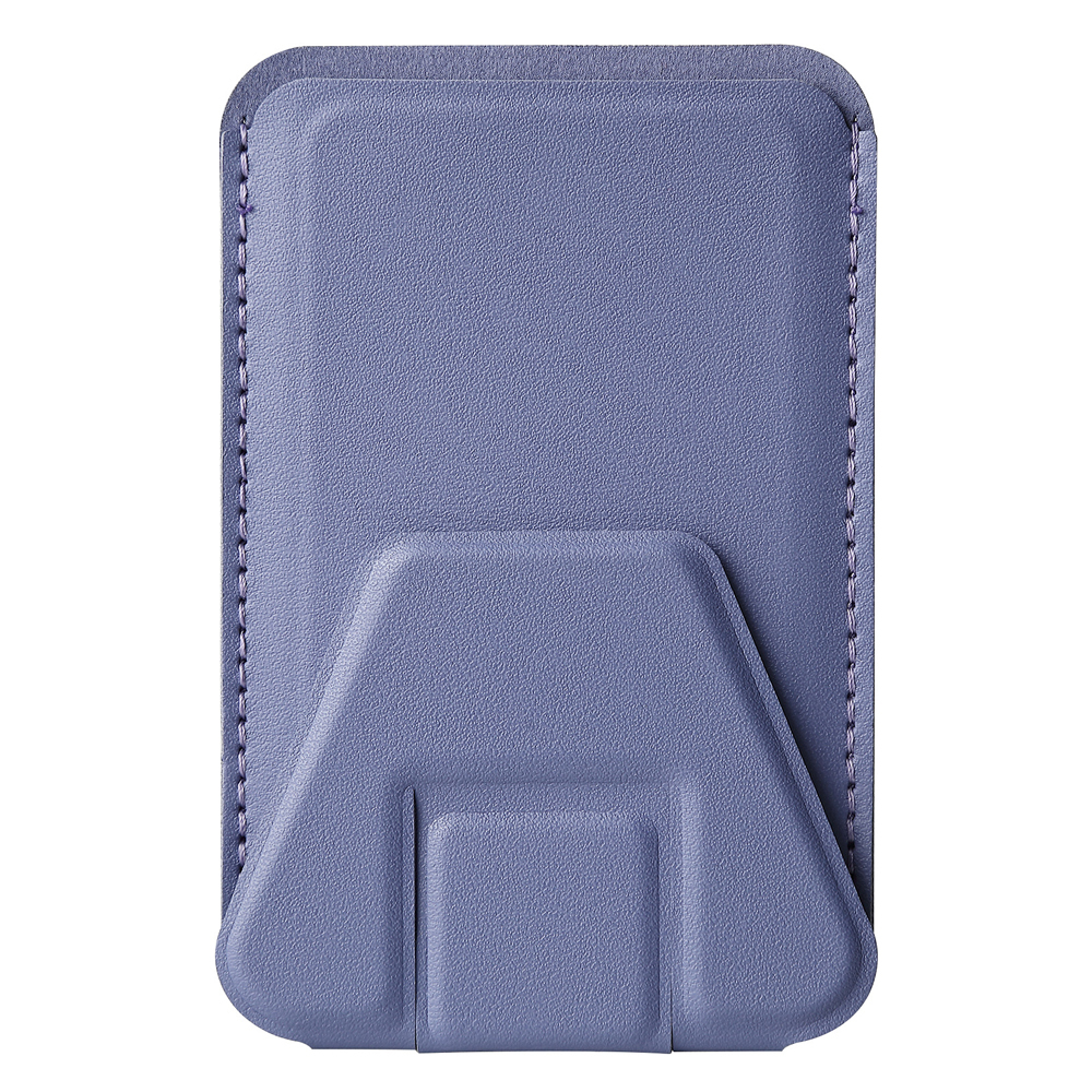 PU Leather Phone Holder with Double-Sided Adhesive & Card Slot – 24 Color Options, Strong Sticky Back for Desk/Car/Wall Mount (Universal Fit for All Phones)