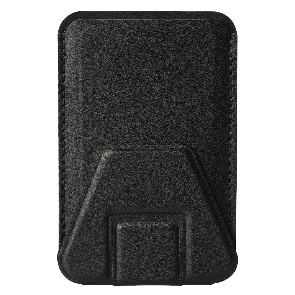 PU Leather Phone Holder with Double-Sided Adhesive & Card Slot – 24 Color Options, Strong Sticky Back for Desk/Car/Wall Mount (Universal Fit for All Phones)