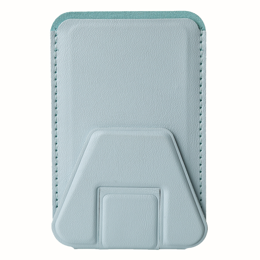 PU Leather Phone Holder with Double-Sided Adhesive & Card Slot – 24 Color Options, Strong Sticky Back for Desk/Car/Wall Mount (Universal Fit for All Phones)
