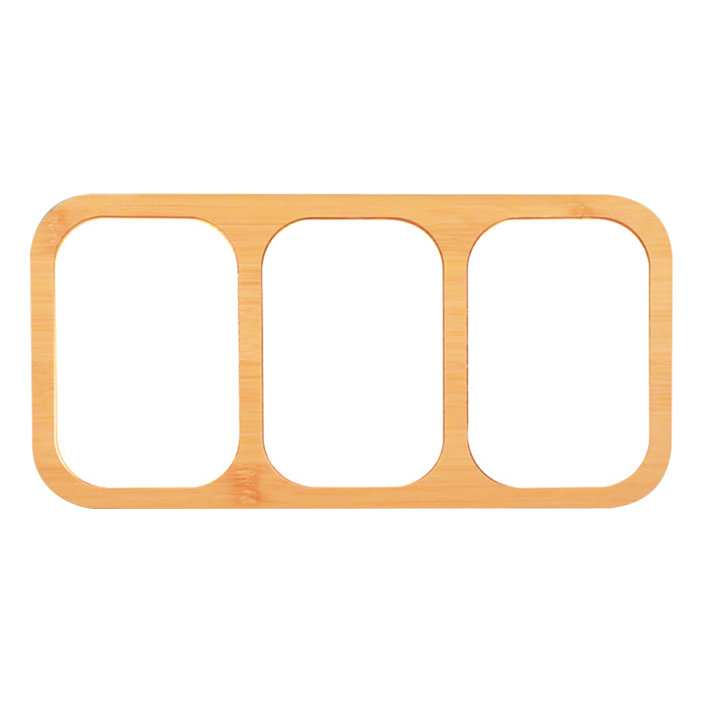 DIY Sublimation Bamboo Three-Row Photo Frame - Heat Transfer Blank Bamboo Photo Panel for Custom Design