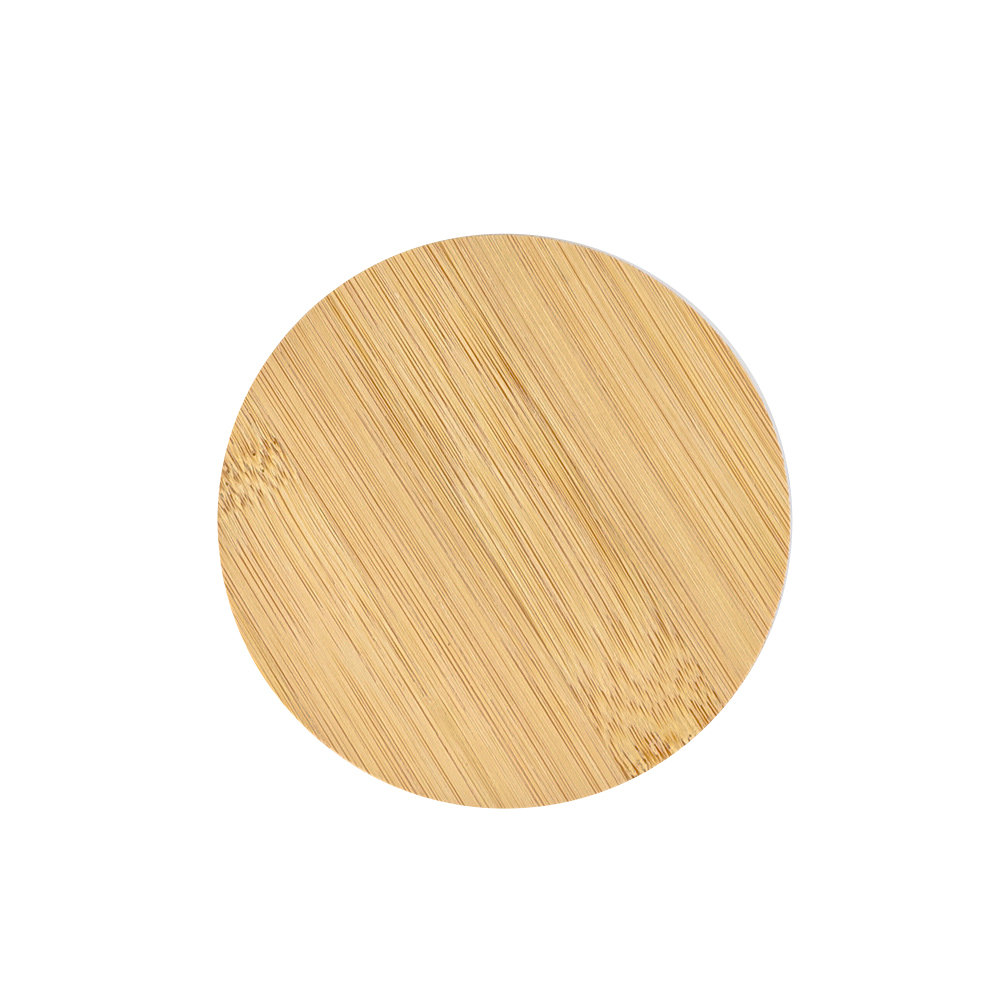 DIY Sublimation Blank Bamboo Coaster (Round & Square) - Heat Transfer Ready Bamboo Drink Coasters with Holder for Custom Designs
