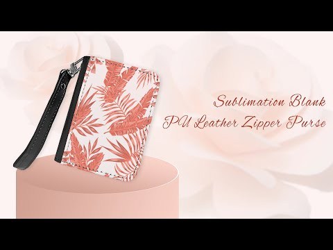 DIY Sublimation PU Leather Small Coin Bag with Zipper - Heat Transfer Blank Card Holder for Custom Crafts & Personalized Gifts