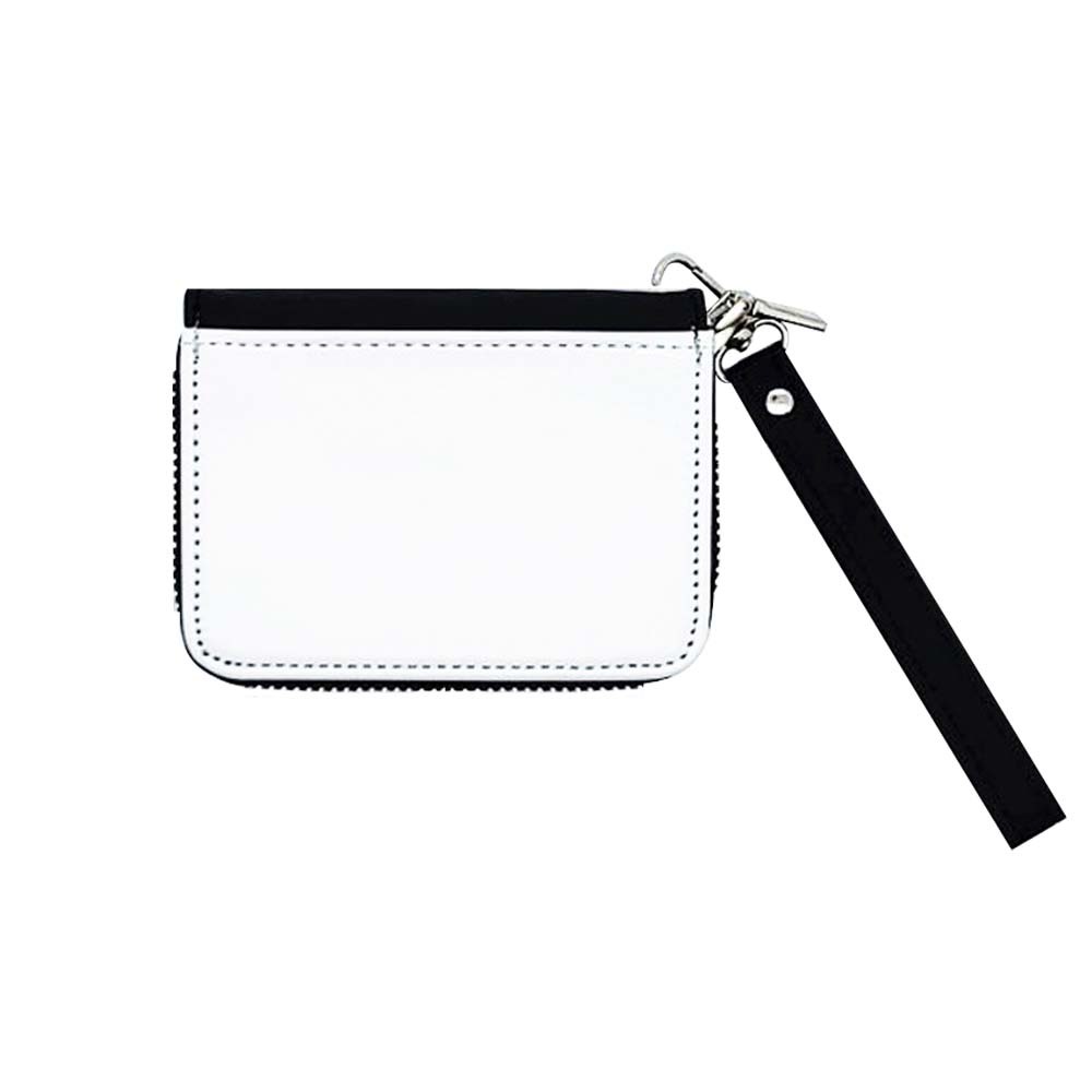 DIY Sublimation PU Leather Small Coin Bag with Zipper - Heat Transfer Blank Card Holder for Custom Crafts & Personalized Gifts