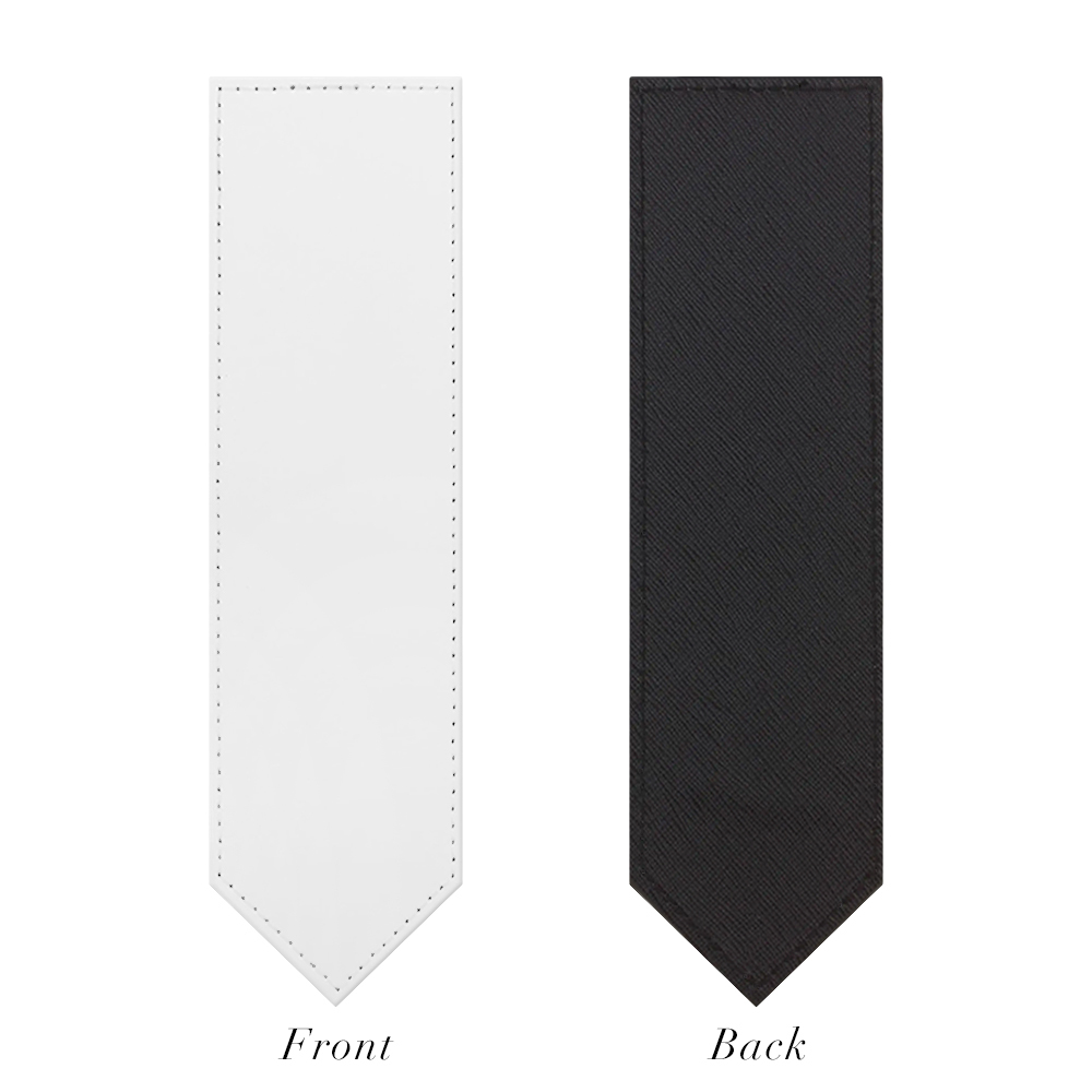 DIY Sublimation Single-Sided Printing Token Shape Bookmark - Heat Transfer PU Leather Bookmark for Custom Gifts & Reading Accessories