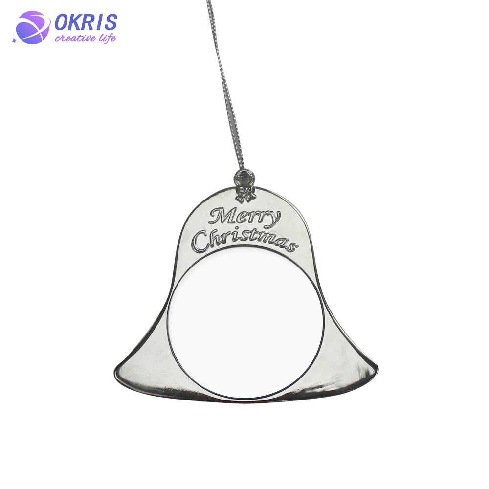 DIY Sublimation Metal Christmas Hanging Ornament - Heat Transfer Ready Holiday Decoration for Tree, Home & Car