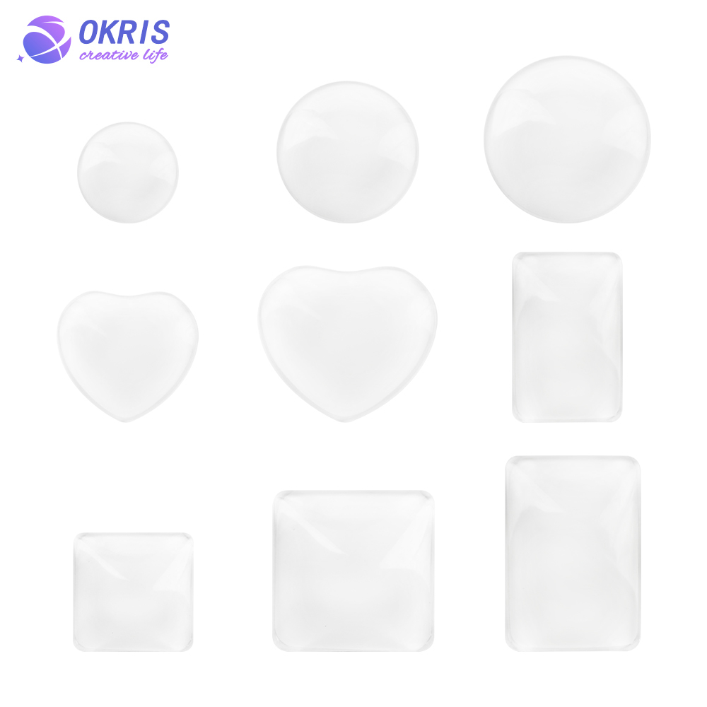 DIY Sublimation Crystal Glass Fridge Magnet - Various Shapes Heat Transfer Blank Magnet for Custom Photos, Art & Promotions