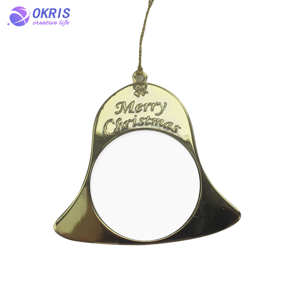 DIY Sublimation Metal Christmas Hanging Ornament - Heat Transfer Ready Holiday Decoration for Tree, Home & Car