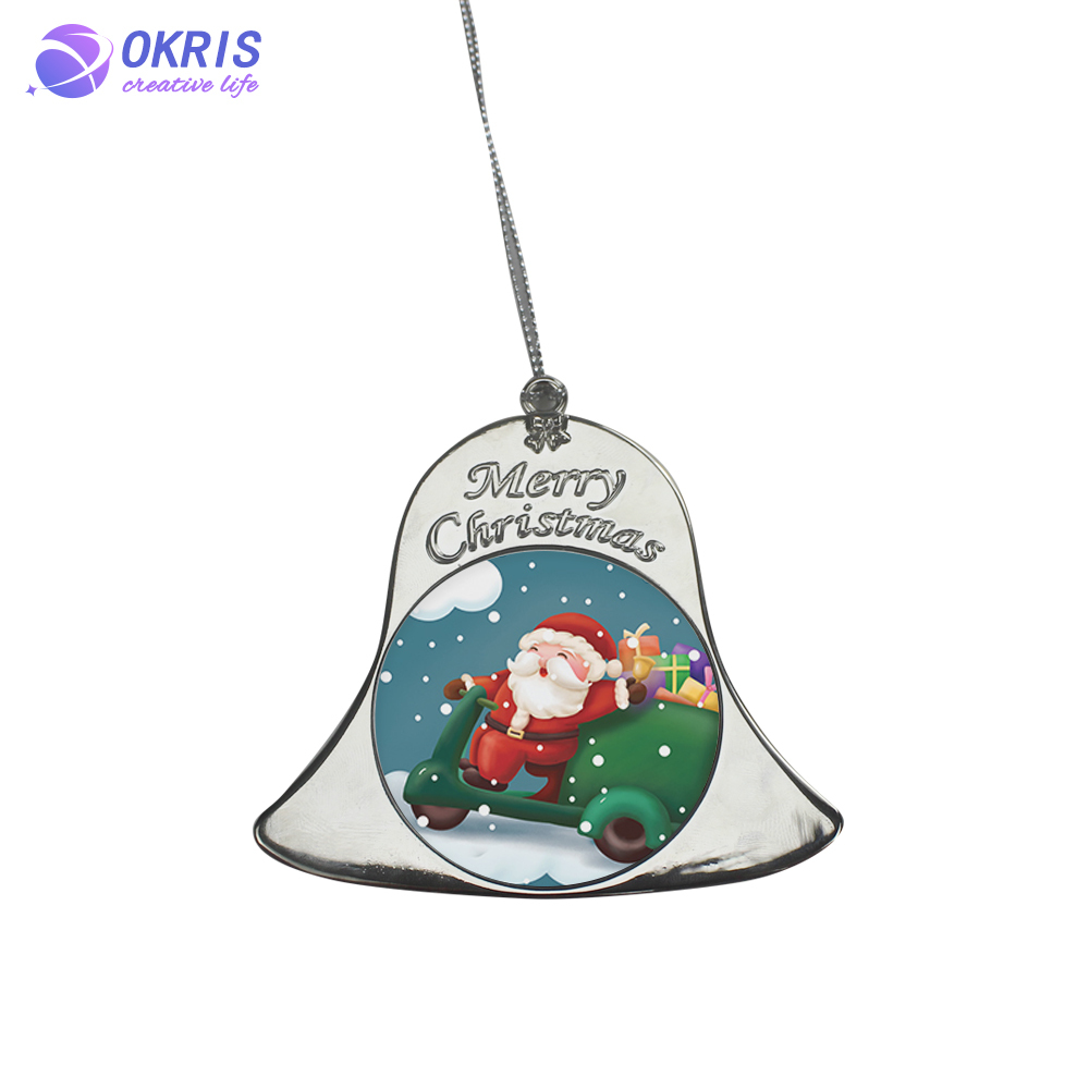 DIY Sublimation Metal Christmas Hanging Ornament - Heat Transfer Ready Holiday Decoration for Tree, Home & Car