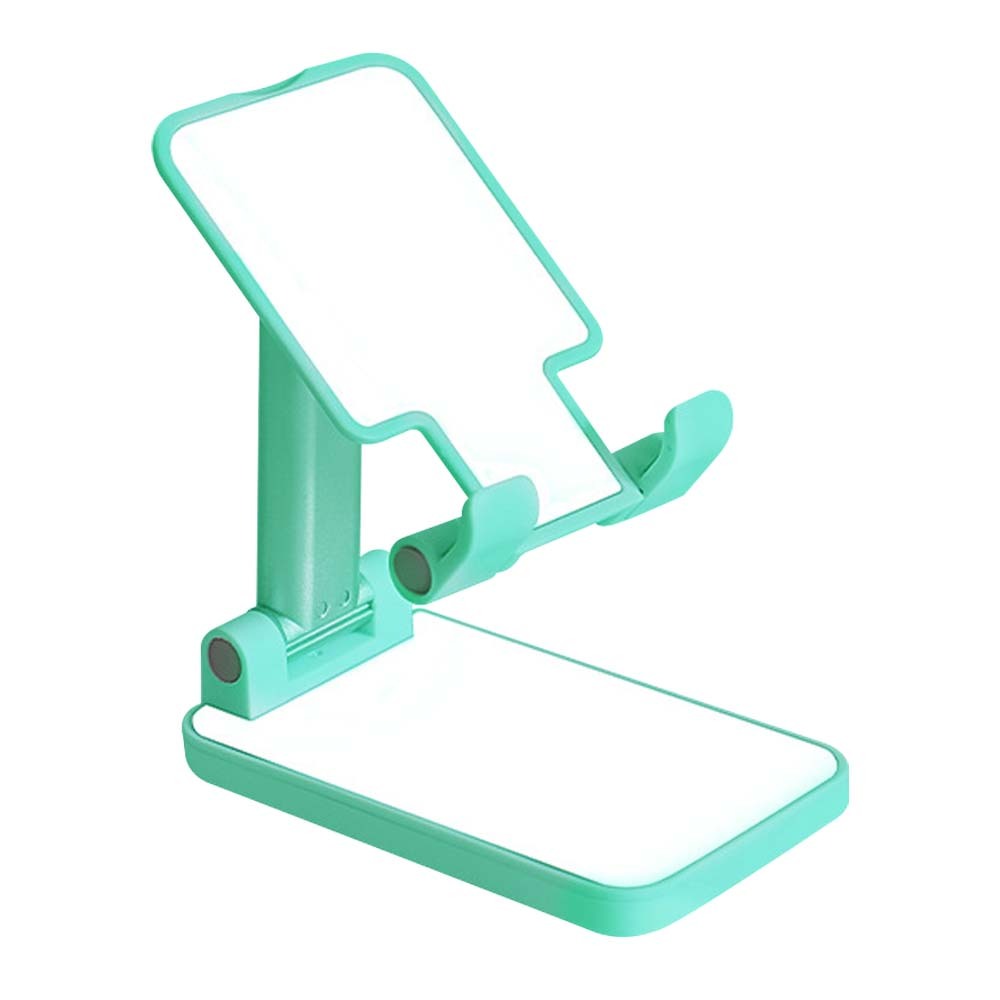 DIY Sublimation Blank Plastic Phone Stand with Metal Base - Heat Transfer Adjustable Foldable Holder for All Smartphones