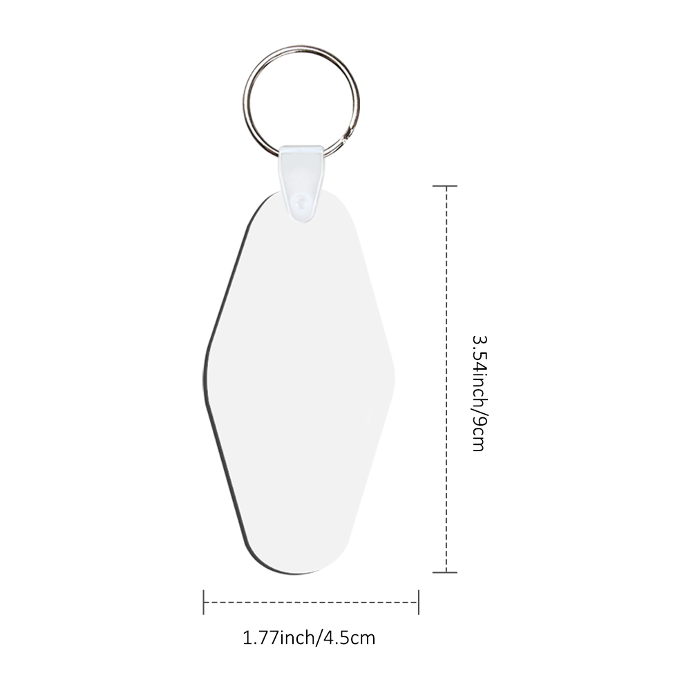 DIY Sublimation MDF Keychain - Double-Sided Heat Transfer Printing Keyring Blank for Custom Design
