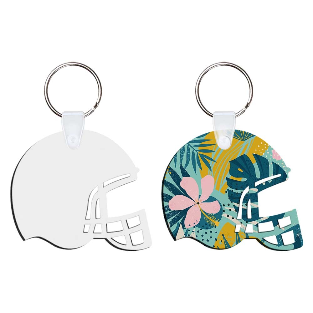 DIY Sublimation MDF Keychain - Double-Sided Heat Transfer Printing Keyring Blank for Custom Design