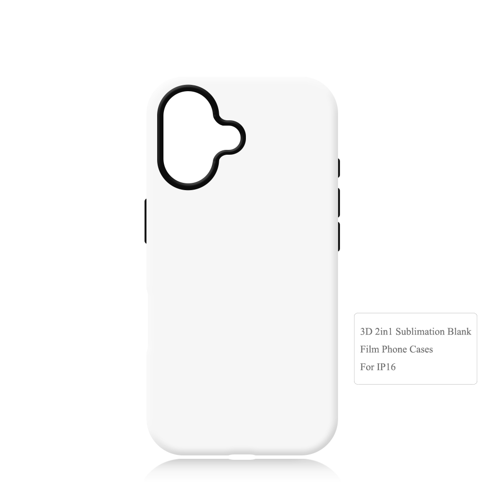 For iPhone 16 Series Sublimation 3D 2in1 Magsafe Phone Case - Heat Transfer Film Cover for iPhone 16 Plus / iPhone 16 Pro / iPhone 16 Pro Max