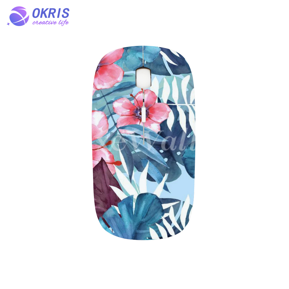 Personalized Sublimation Plastic Wireless Mouse - Compact Portable Heat Transfer Blank Mouse for Laptop