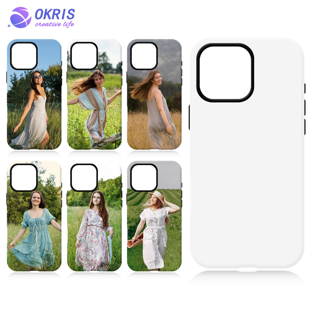 For iPhone 16 Series Sublimation 3D 2in1 Magsafe Phone Case - Heat Transfer Film Cover for iPhone 16 Plus / iPhone 16 Pro / iPhone 16 Pro Max