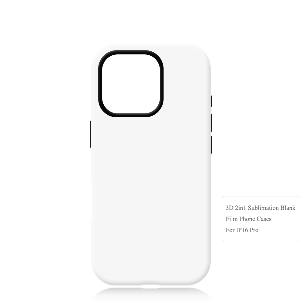 For iPhone 16 Series Sublimation 3D 2in1 Magsafe Phone Case - Heat Transfer Film Cover for iPhone 16 Plus / iPhone 16 Pro / iPhone 16 Pro Max