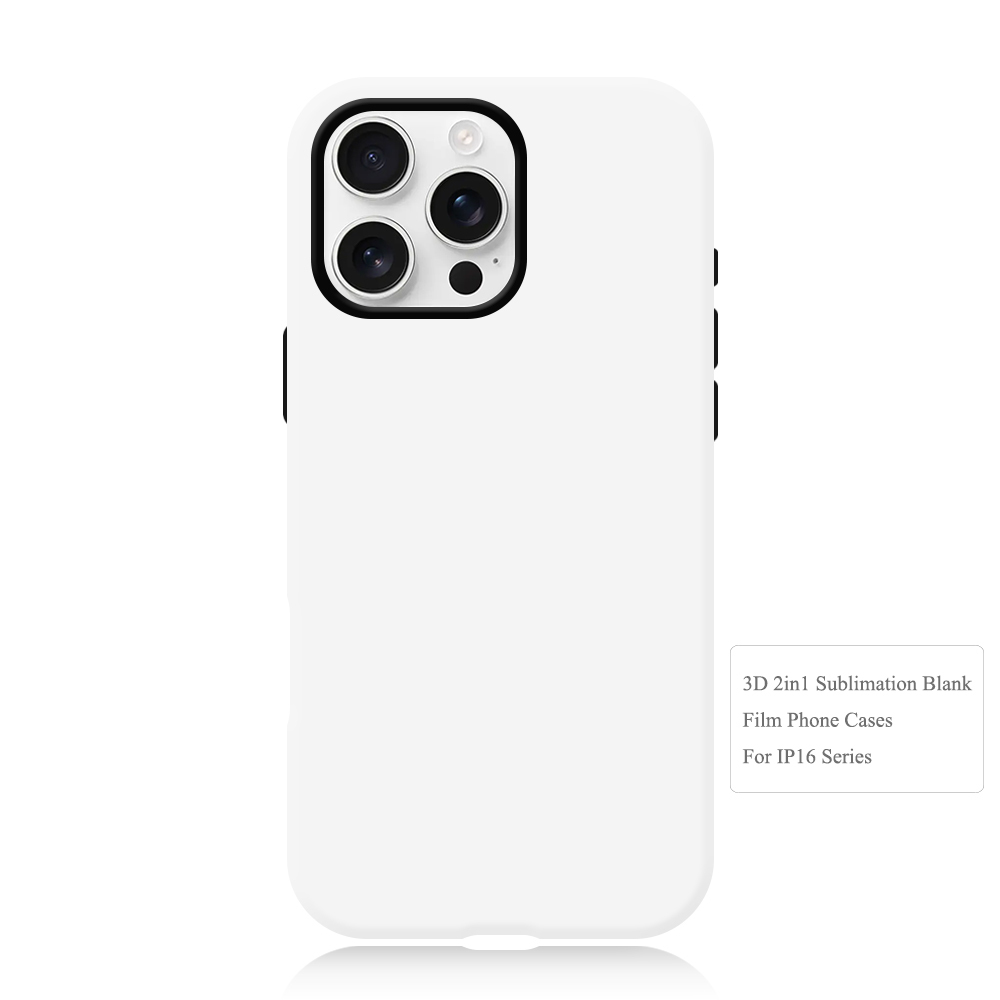 For iPhone 16 Series Sublimation 3D 2in1 Magsafe Phone Case - Heat Transfer Film Cover for iPhone 16 Plus / iPhone 16 Pro / iPhone 16 Pro Max