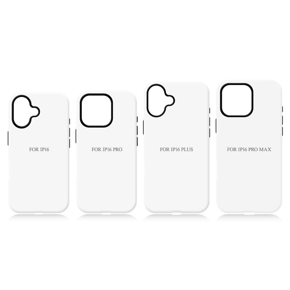 For iPhone 16 Series Sublimation 3D 2in1 Magsafe Phone Case - Heat Transfer Film Cover for iPhone 16 Plus / iPhone 16 Pro / iPhone 16 Pro Max