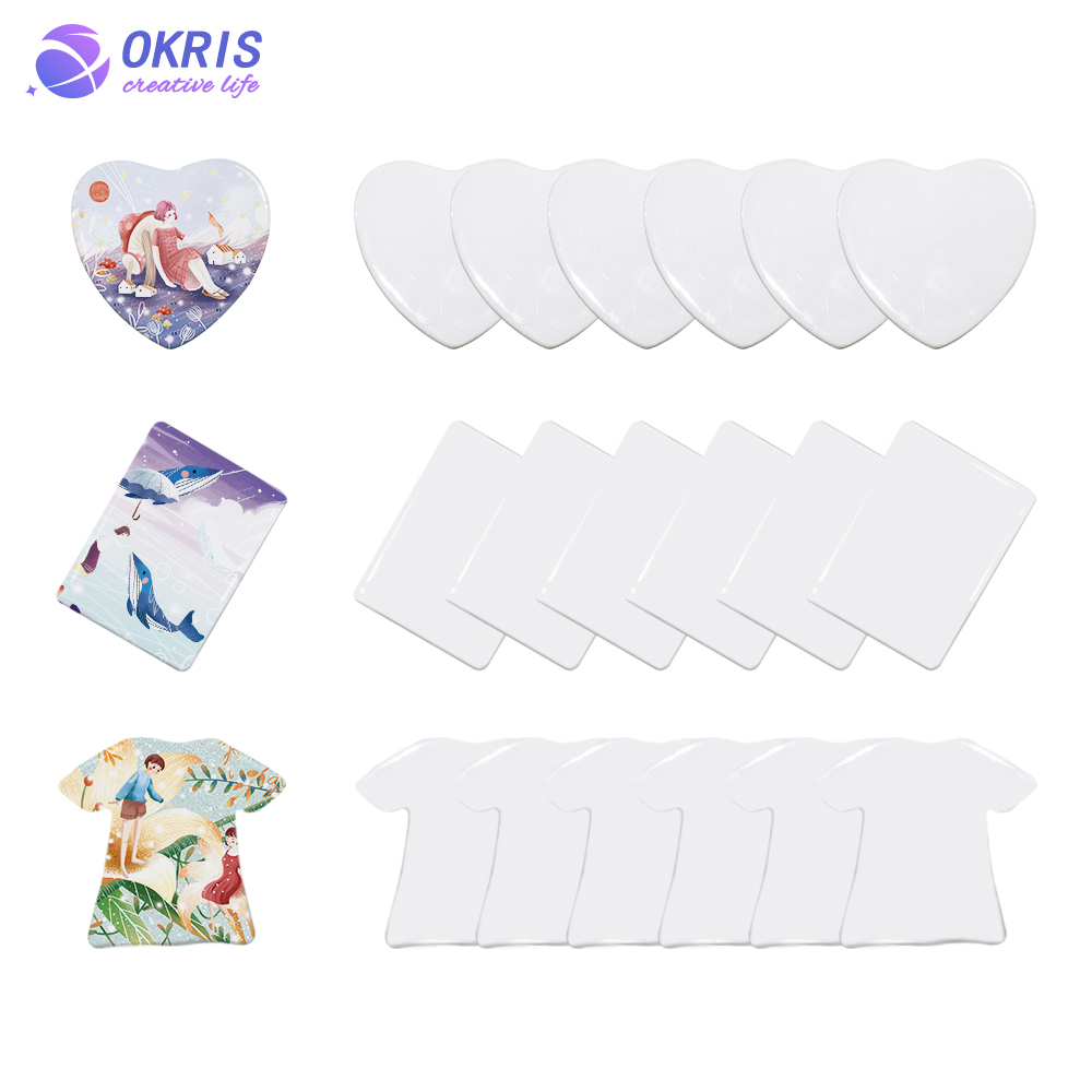 Sublimation Blank Ceramic Fridge Magnet - High-Quality DIY Heat Transfer Blank Fridge Magnet