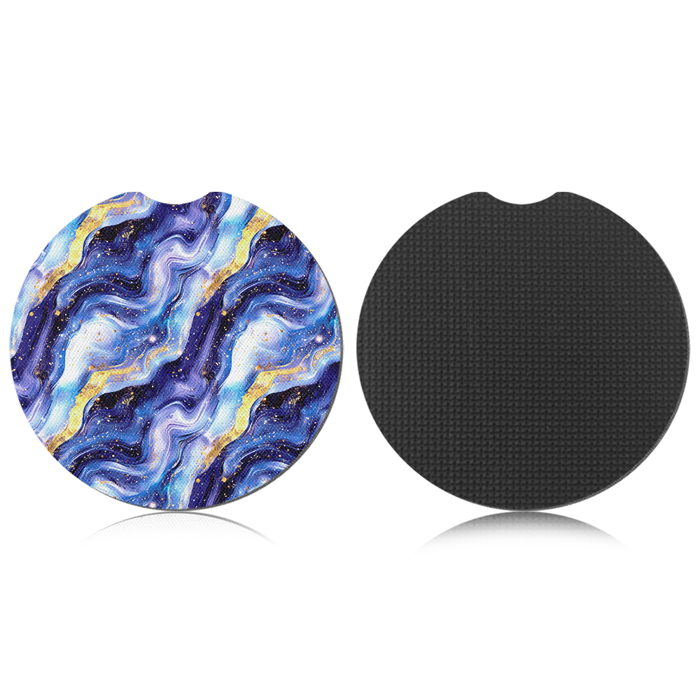 Personalized Sublimation 3mm/5mm Neoprene Car Coaster - Non-Slip Heat Transfer Blank for DIY Craft & Auto Accessories