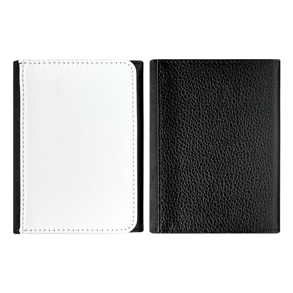 Sublimation PU Leather Men’s Foldable Wallet - ID Card Window & Multi-Slot Design for Father’s Day Gifts, Travel & Work