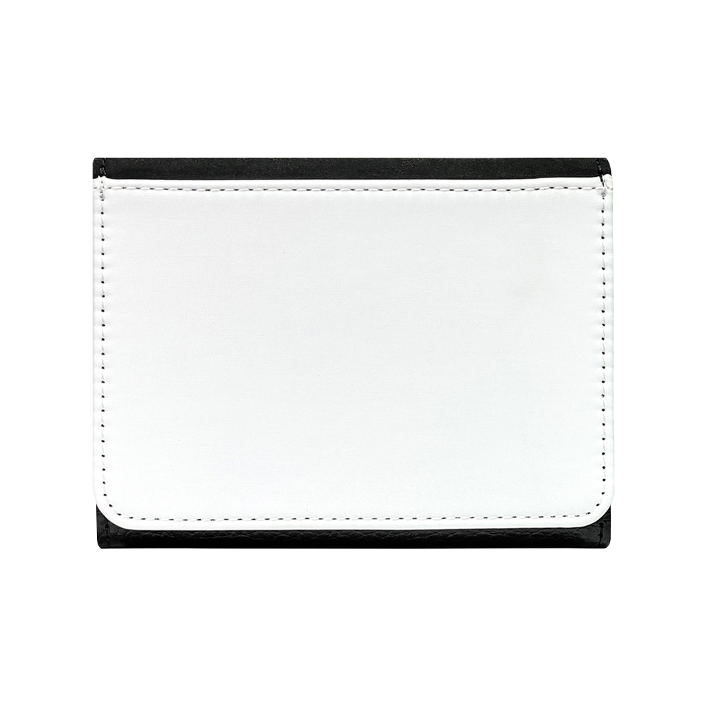 Sublimation PU Leather Men’s Foldable Wallet - ID Card Window & Multi-Slot Design for Father’s Day Gifts, Travel & Work