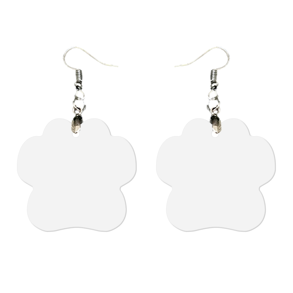 Double-Sides Printing Sublimation Blank MDF Earring Popular DIY Heat Transfer MDF Earring With 33 Different Design