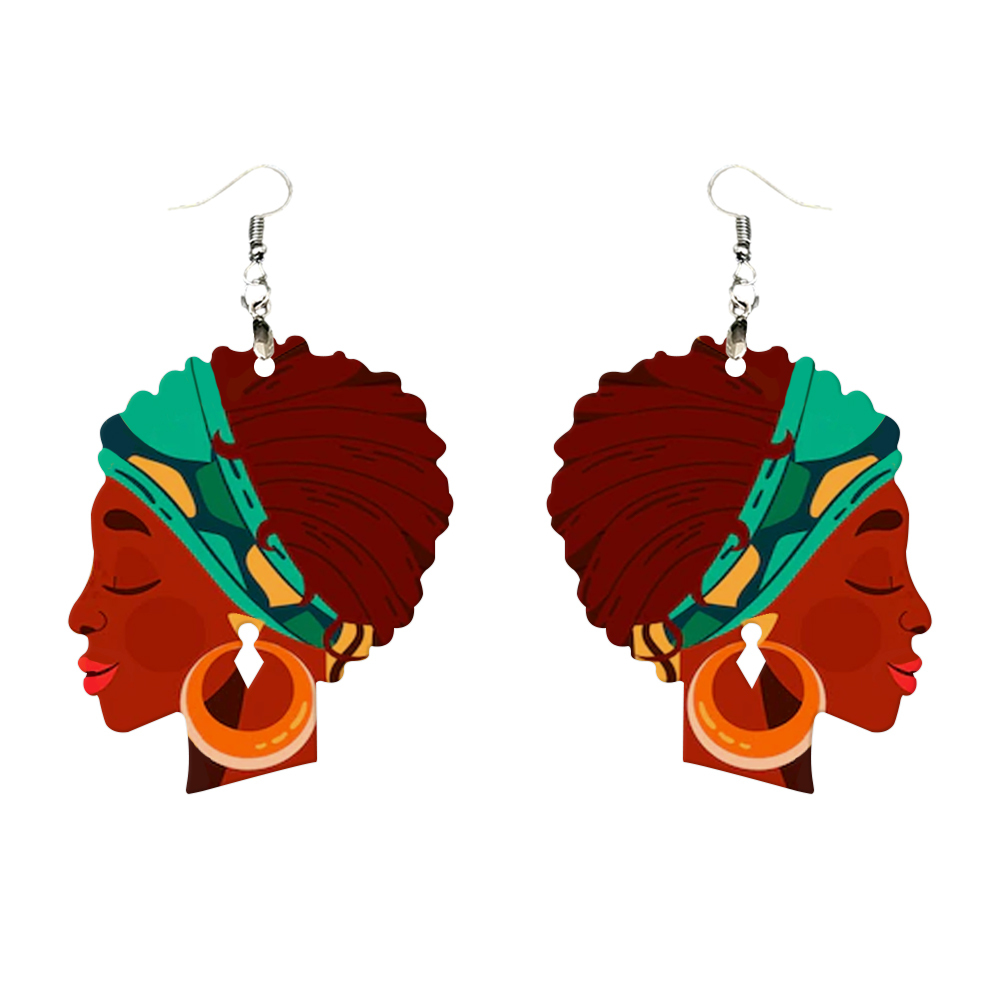 Double-Sides Printing Sublimation Blank MDF Earring Popular DIY Heat Transfer MDF Earring With 33 Different Design