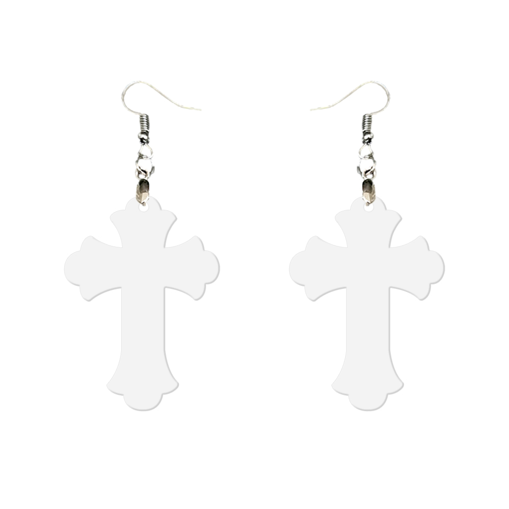 Double-Sides Printing Sublimation Blank MDF Earring Popular DIY Heat Transfer MDF Earring With 33 Different Design