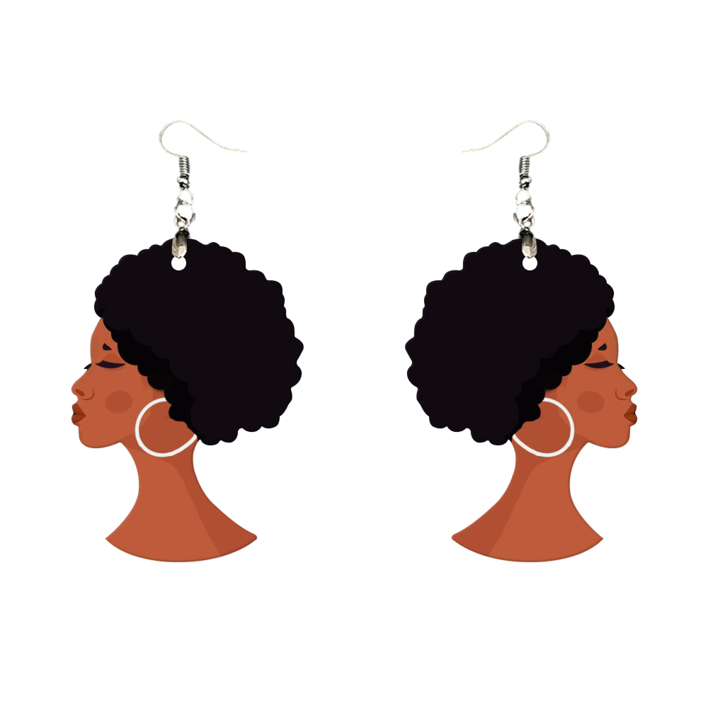 Double-Sides Printing Sublimation Blank MDF Earring Popular DIY Heat Transfer MDF Earring With 33 Different Design