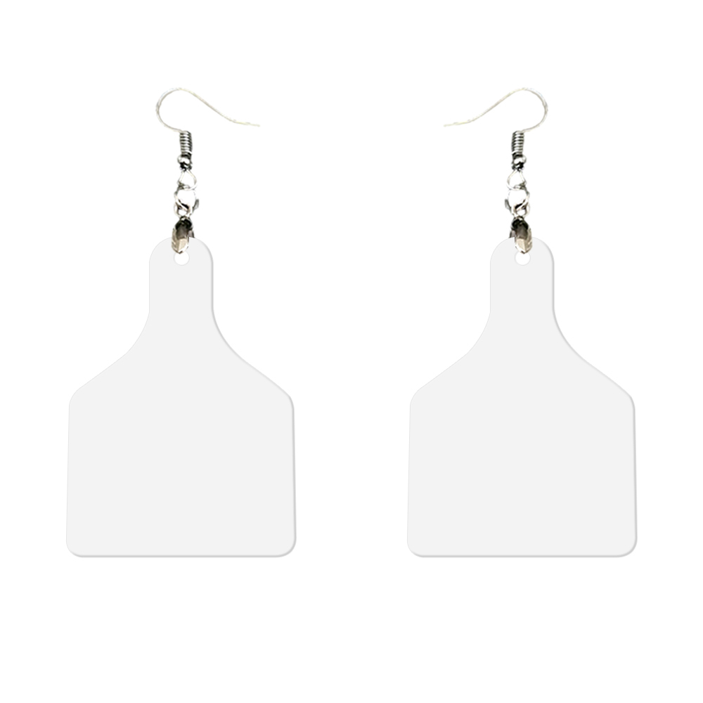 Double-Sides Printing Sublimation Blank MDF Earring Popular DIY Heat Transfer MDF Earring With 33 Different Design