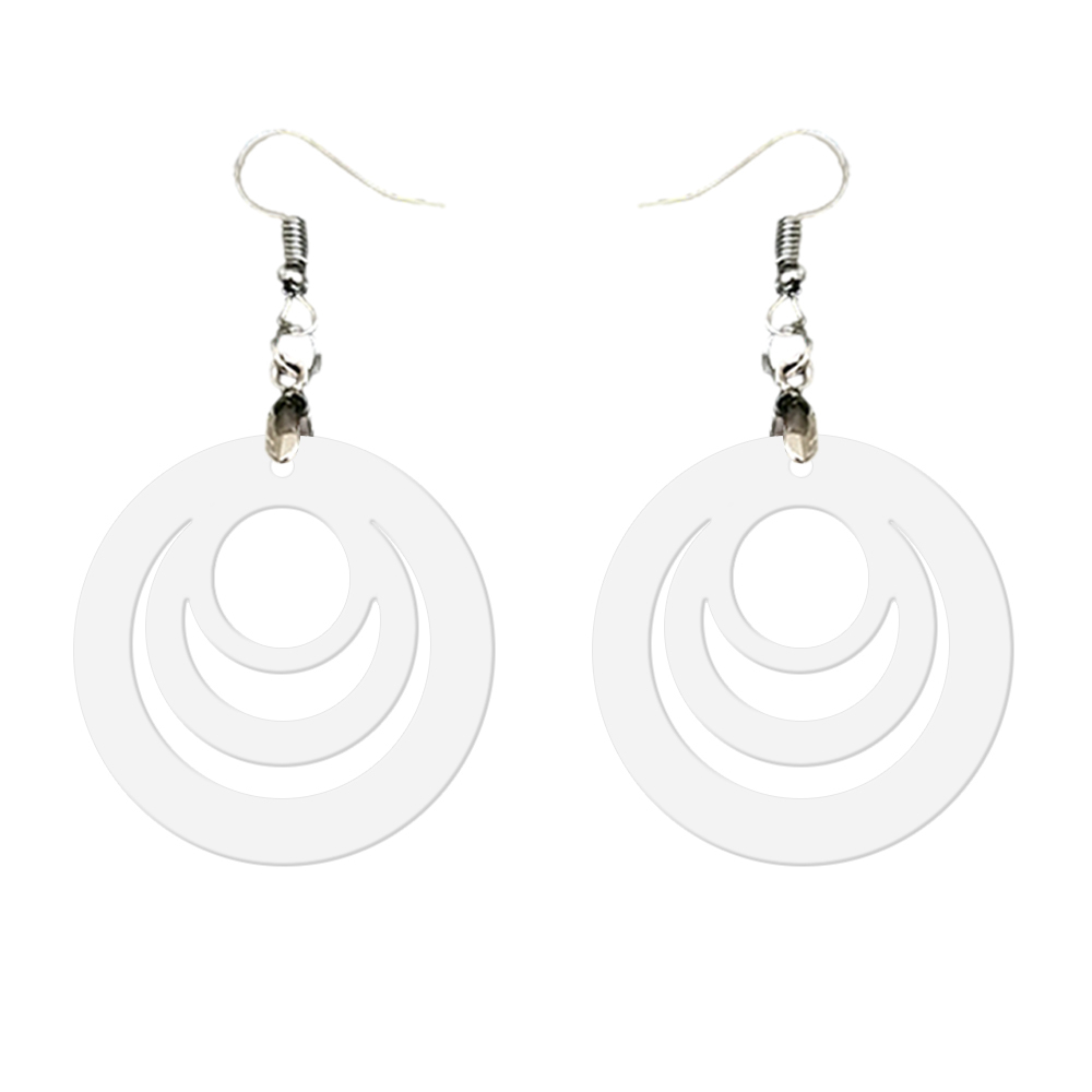 Double-Sides Printing Sublimation Blank MDF Earring Popular DIY Heat Transfer MDF Earring With 33 Different Design