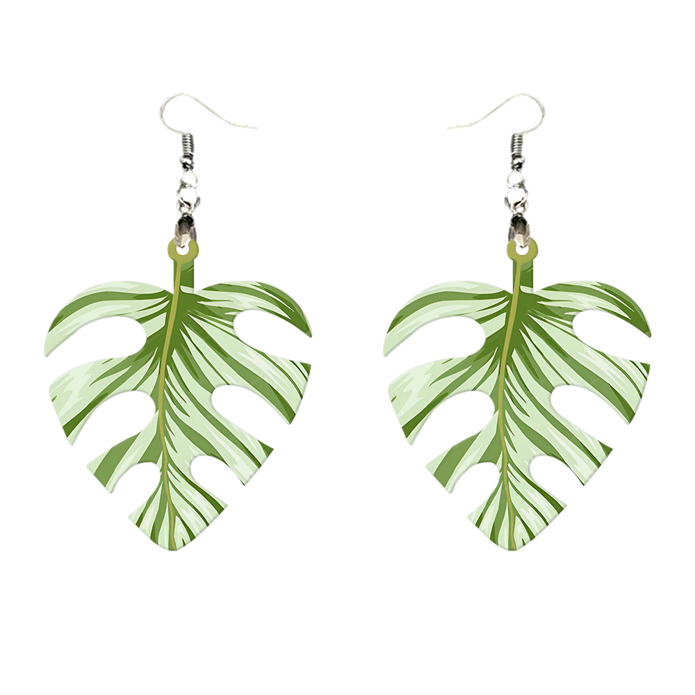 Double-Sides Printing Sublimation Blank MDF Earring Popular DIY Heat Transfer MDF Earring With 33 Different Design