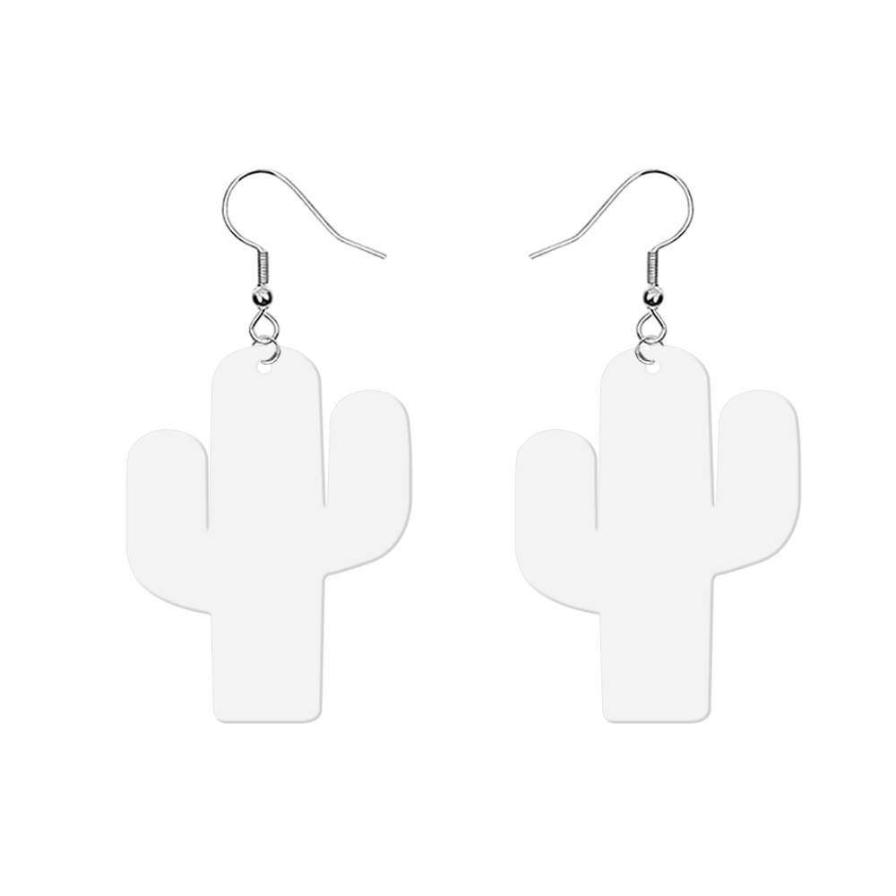 Double-Sides Printing Sublimation Blank MDF Earring Popular DIY Heat Transfer MDF Earring With 33 Different Design