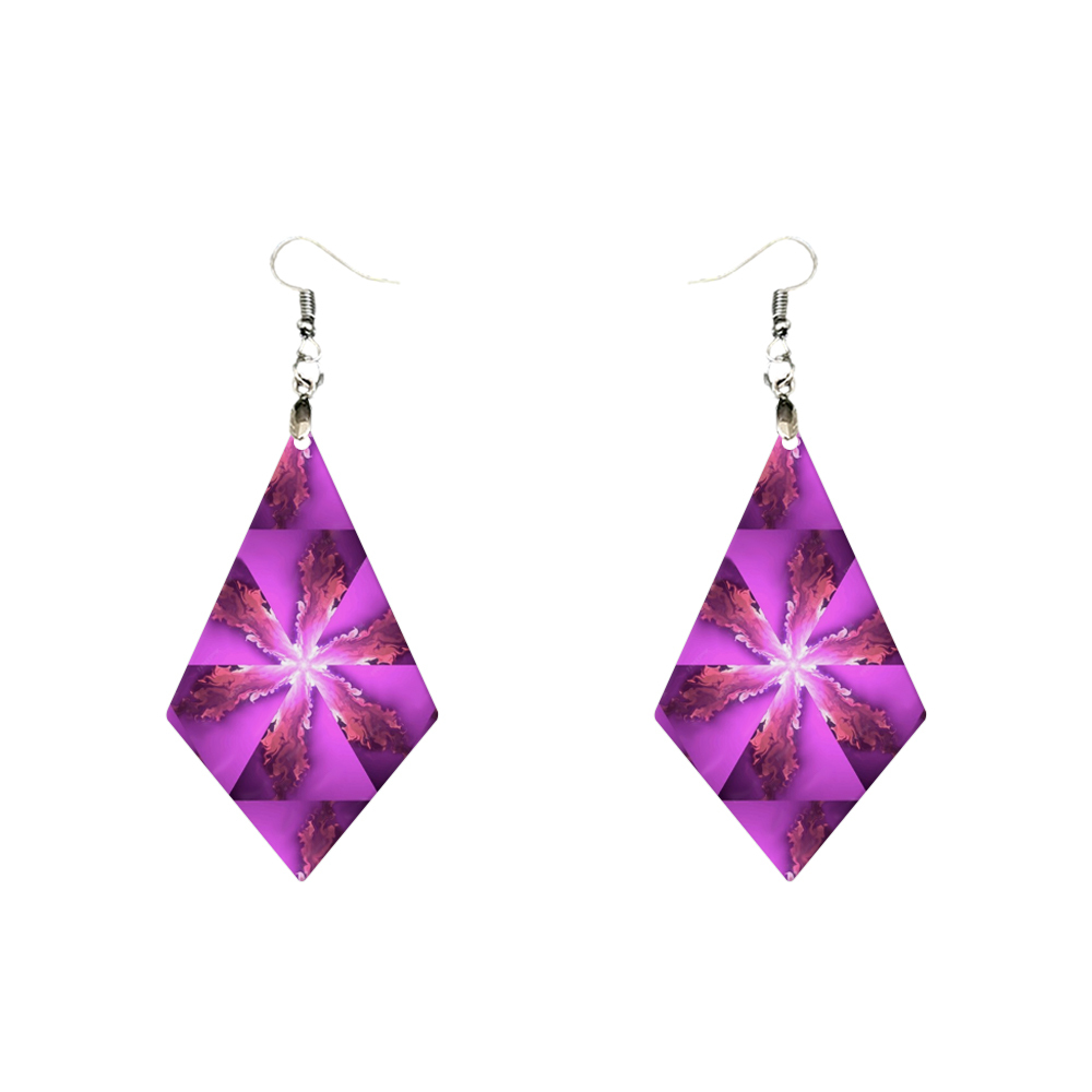 Double-Sides Printing Sublimation Blank MDF Earring Popular DIY Heat Transfer MDF Earring With 33 Different Design