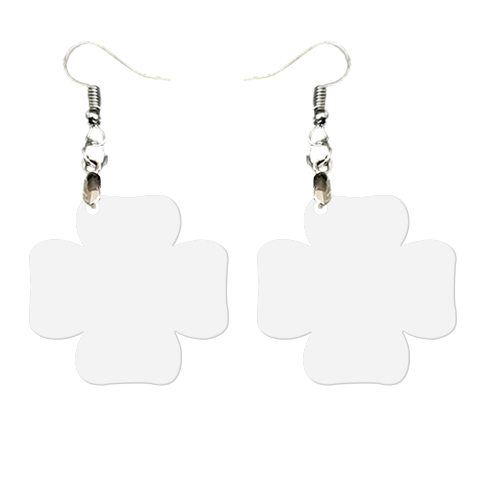 Double-Sides Printing Sublimation Blank MDF Earring Popular DIY Heat Transfer MDF Earring With 33 Different Design