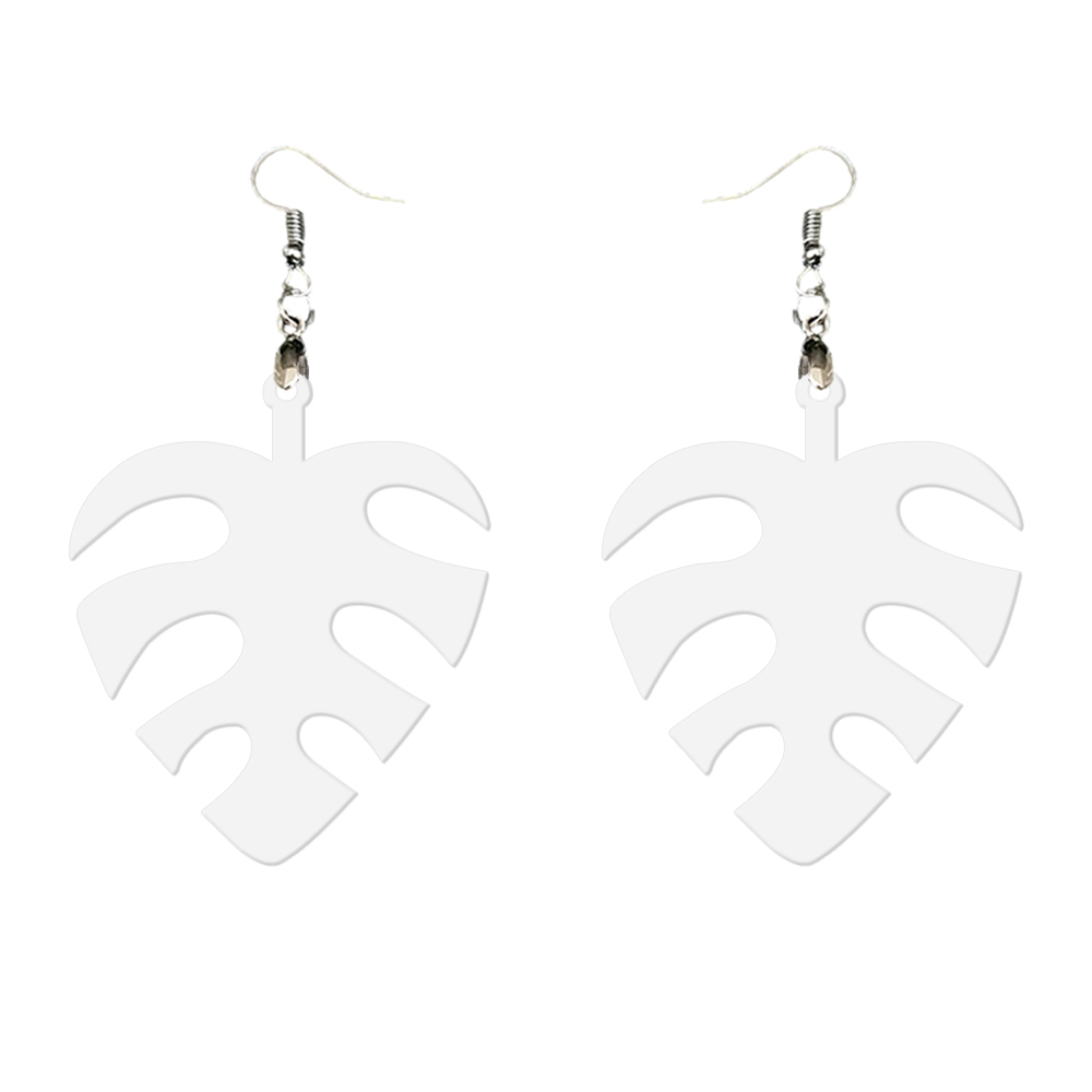 Double-Sides Printing Sublimation Blank MDF Earring Popular DIY Heat Transfer MDF Earring With 33 Different Design