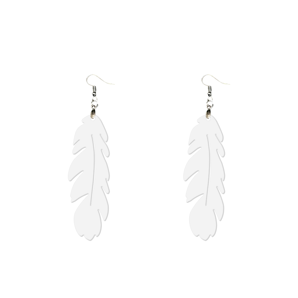 Double-Sides Printing Sublimation Blank MDF Earring Popular DIY Heat Transfer MDF Earring With 33 Different Design