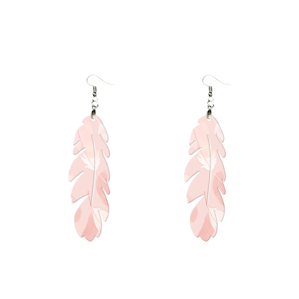 Double-Sides Printing Sublimation Blank MDF Earring Popular DIY Heat Transfer MDF Earring With 33 Different Design