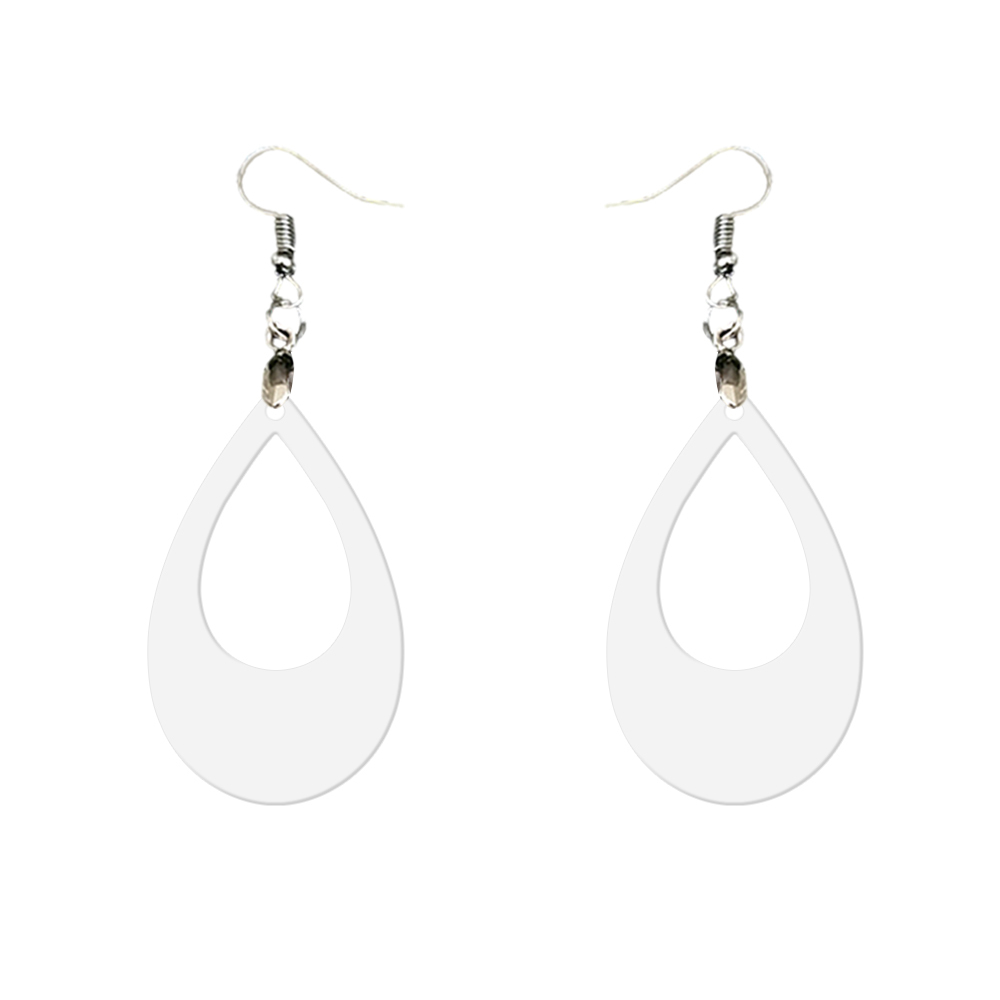 Double-Sides Printing Sublimation Blank MDF Earring Popular DIY Heat Transfer MDF Earring With 33 Different Design