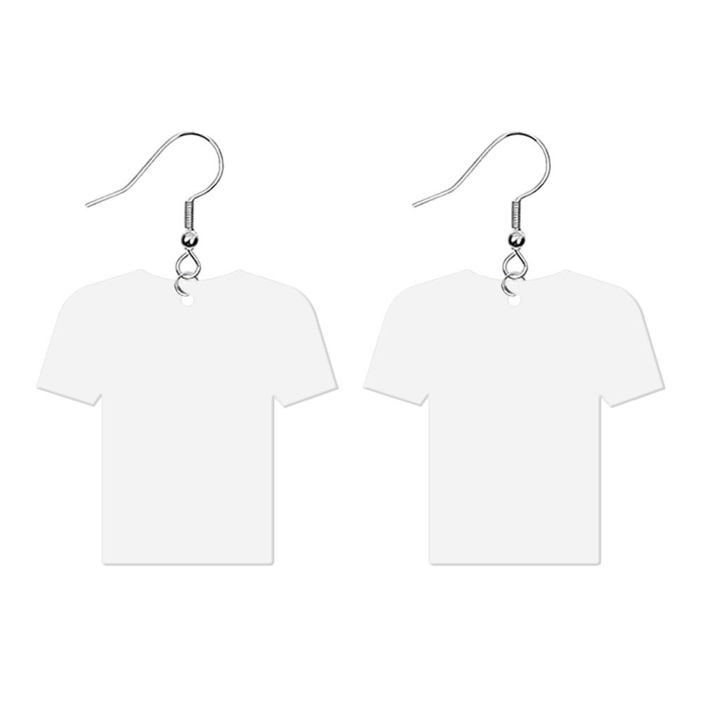 Double-Sides Printing Sublimation Blank MDF Earring Popular DIY Heat Transfer MDF Earring With 33 Different Design