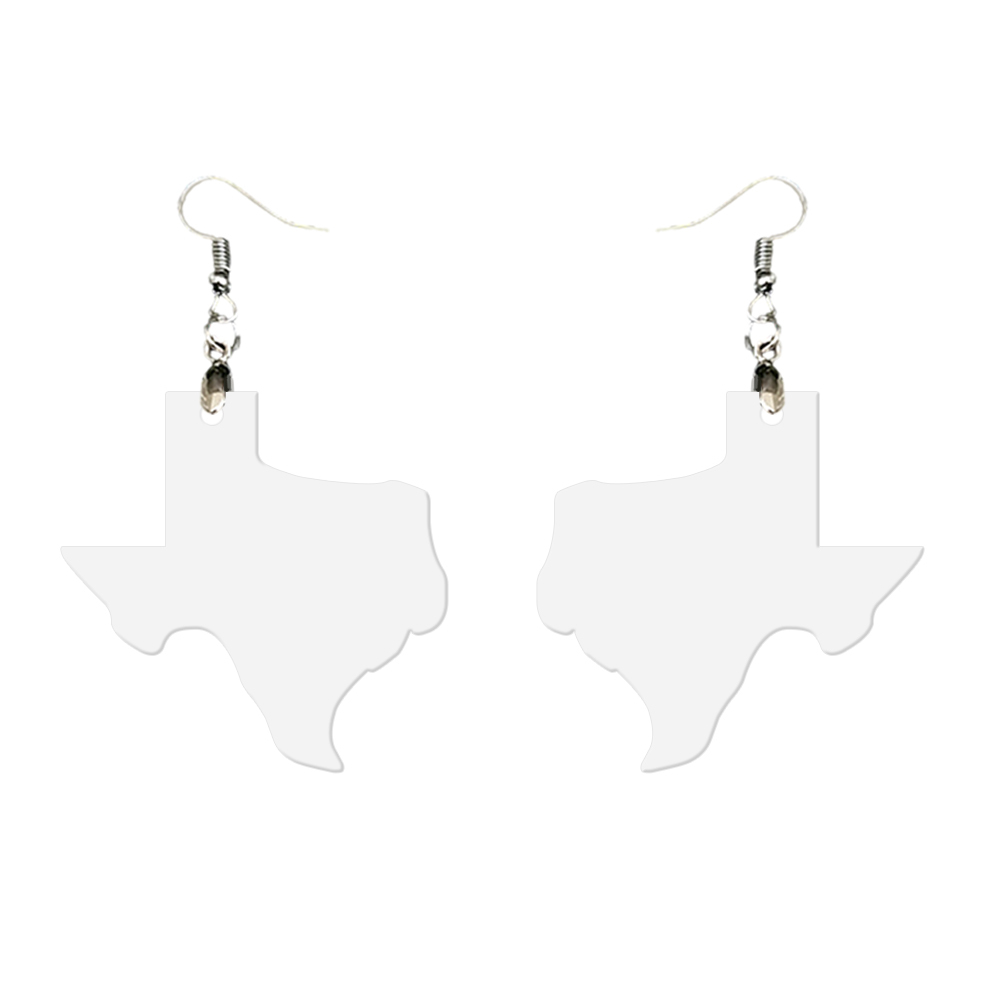 Double-Sides Printing Sublimation Blank MDF Earring Popular DIY Heat Transfer MDF Earring With 33 Different Design