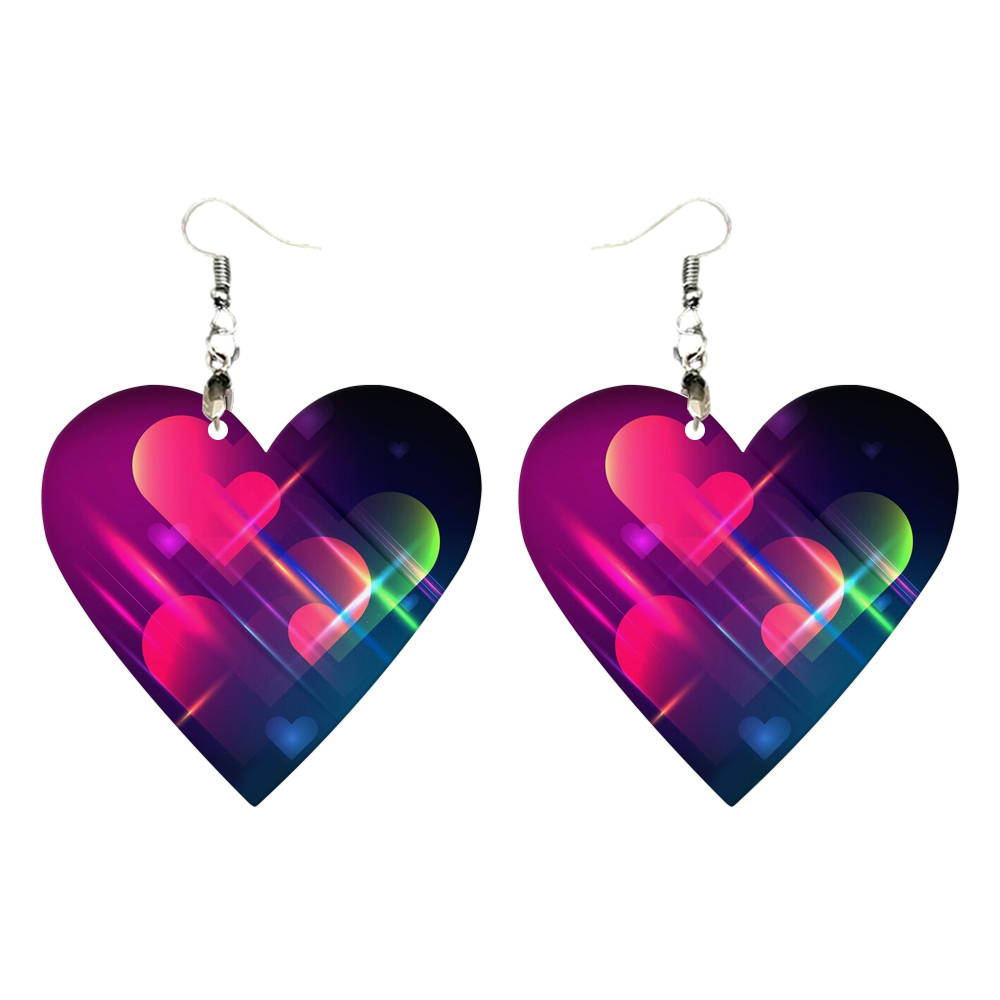 Double-Sides Printing Sublimation Blank MDF Earring Popular DIY Heat Transfer MDF Earring With 33 Different Design