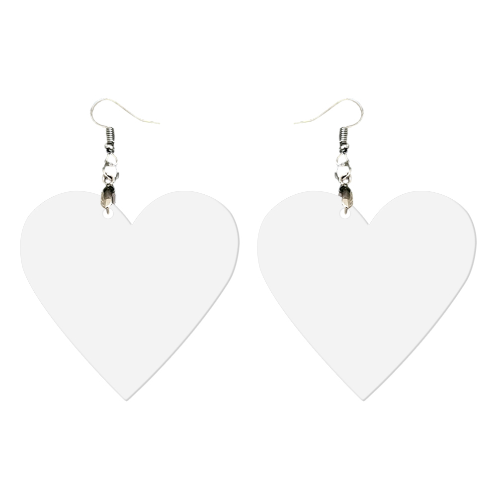 Double-Sides Printing Sublimation Blank MDF Earring Popular DIY Heat Transfer MDF Earring With 33 Different Design