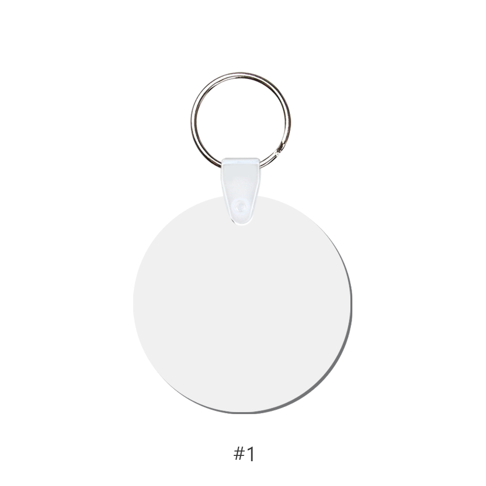 DIY Sublimation MDF Keychain - Double-Sided Heat Transfer Printing Keyring Blank with 25 Different Shapes